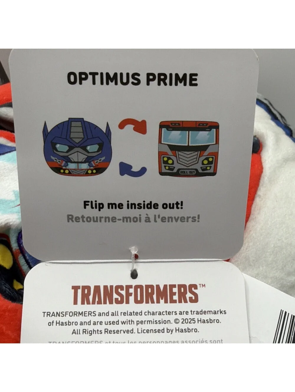Transformers Optimus Prime Bundle Motion Sensing Helicopter & Reversible Plushie